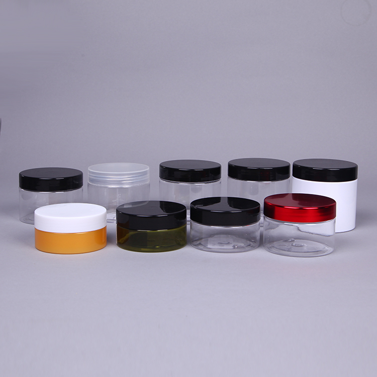 Wholesale 50g-150g Empty Transparent Skin Cream Plastic Jar Container Packaging