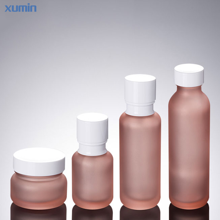 Wholesale 50g 50ml 110ml 150ml Frosted Glass lotion bottles Packaging Frosted Glass Jar for Cream