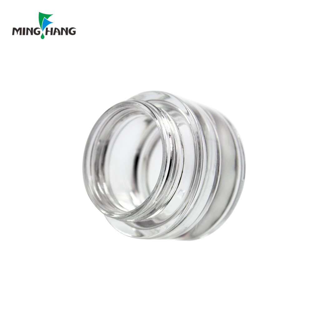 Wholesale 50g Empty Glass Cosmetic Cream Jar Clear Skin Care 100g cosmetic custom Packaging Jar With Lid