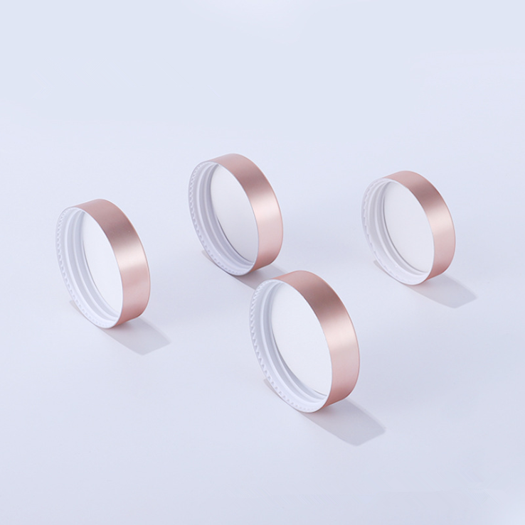 Wholesale 50g Pink cream bottles cosmetic container 20g 30g empty frosted clear rose gold glass jars