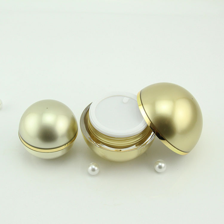 Wholesale 50g ball shaped plastic cosmetic jar for face cream
