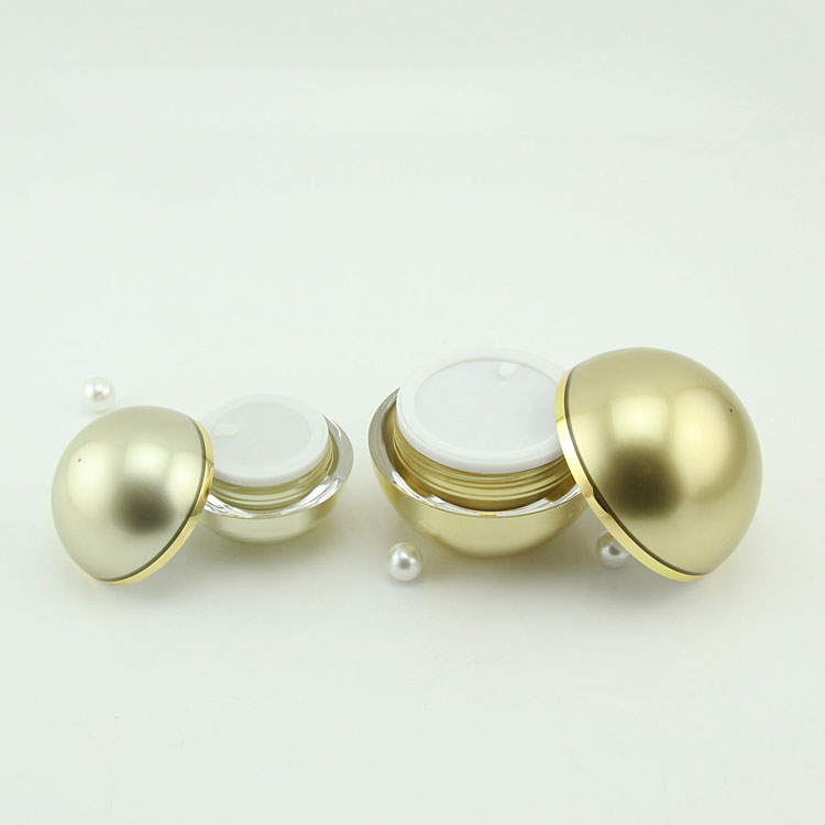 Wholesale 50g ball shaped plastic cosmetic jar for face cream