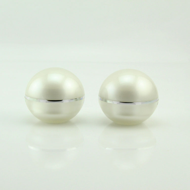 Wholesale 50g ball shaped plastic cosmetic jar for face cream