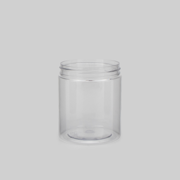 Wholesale 50ml 100ml 150ml 300ml clear round high quality plastic slime container storage jars with airtight lid