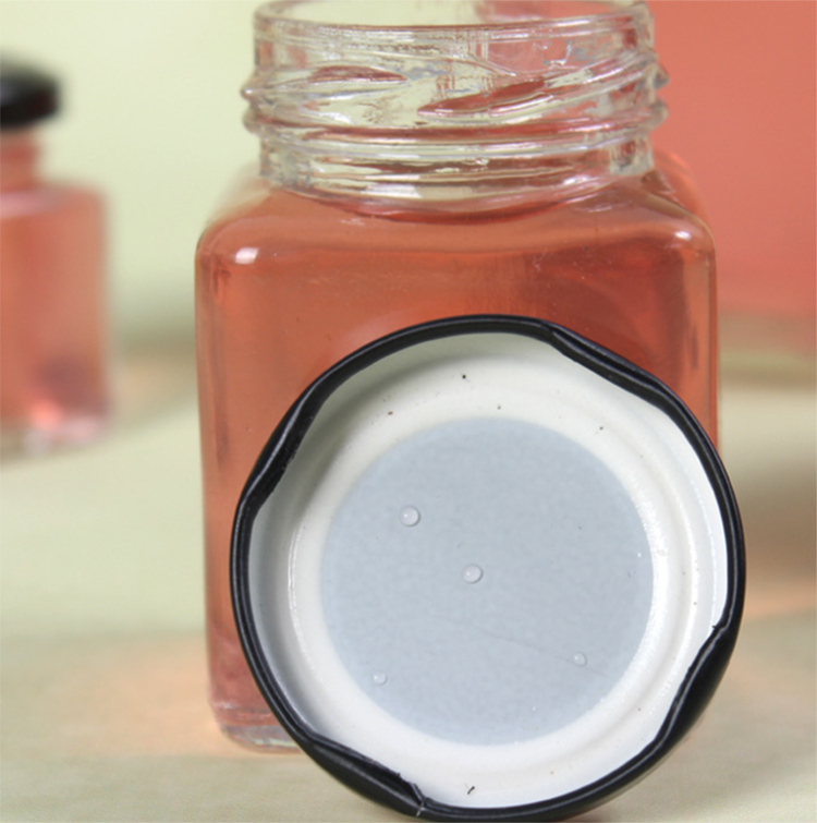 Wholesale 50ml 100ml 250ml 450ml all size square food packing glass mason jar with gold metal screw cap