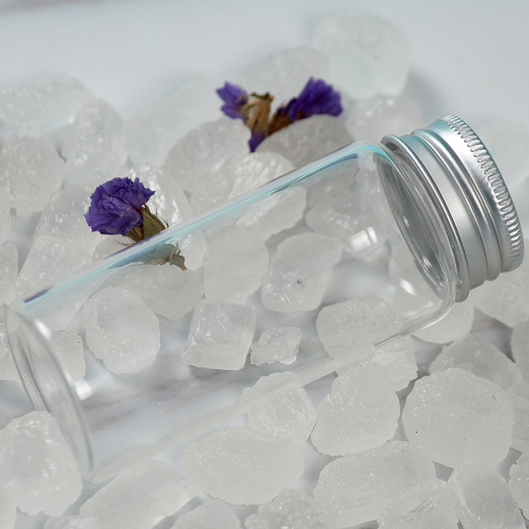 Wholesale 50ml 100ml Empty Pharmaceutical Clear Glass Pill Bottle with Silver Lid