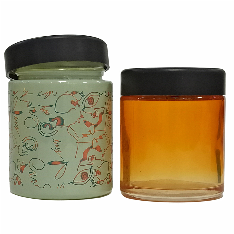 Wholesale 50ml 70ml 110ml 150ml 220ml glass container for CBD Flower Container