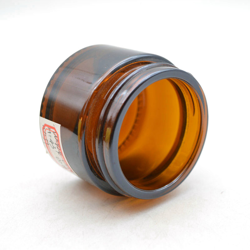 Wholesale 50ml Candle Jars Glass Amber Candle Jars With Lid