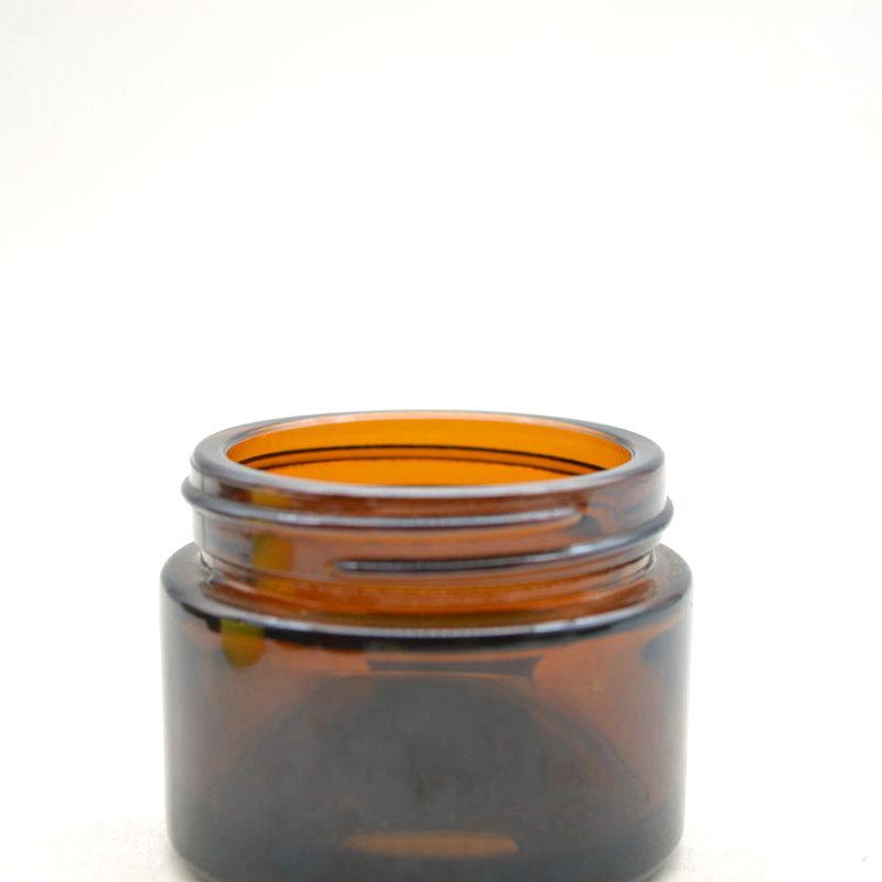 Wholesale 50ml Candle Jars Glass Amber Candle Jars With Lid