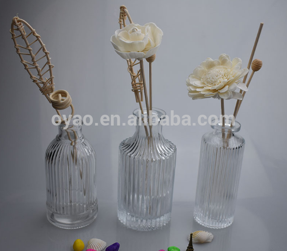 Wholesale 50ml Round Aroma Reed Diffuser Glass Bottle for Fragrance Oil for Promotion