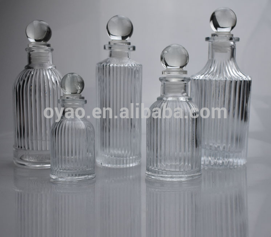 Wholesale 50ml Round Aroma Reed Diffuser Glass Bottle for Fragrance Oil for Promotion