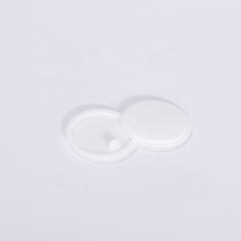 Wholesale 50ml clear frost glass jar cosmetics packaging bamboo lid face cream container glass cream jar with bamboo cap