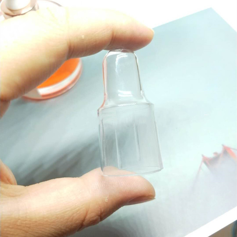 Wholesale 50ml clear glass wide round dropper bottle with gold rose dropper and Silica gel cap for essence oil bottles