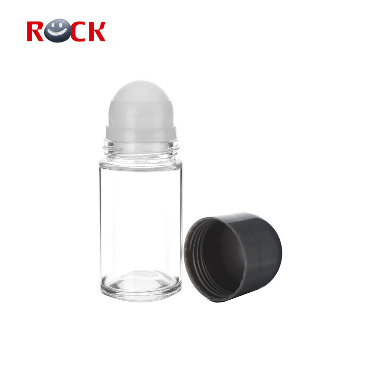 Wholesale 50ml deodorant glass roll on bottles
