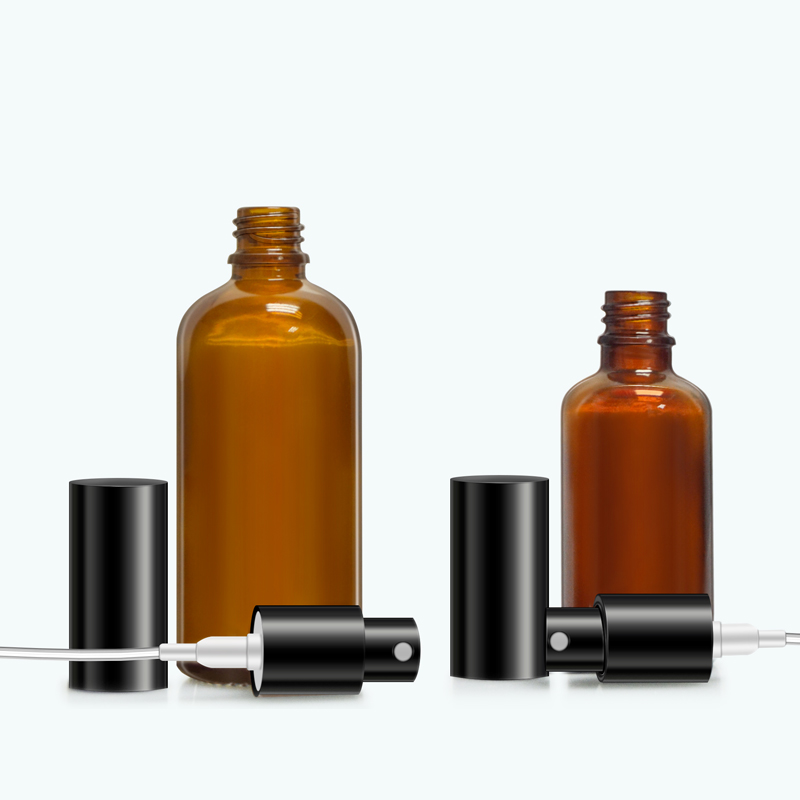Wholesale 5ML Amber Spry Bottle Empty Amber Cosmetic Spray Bottle Travel Mist Spray Glass Bottle