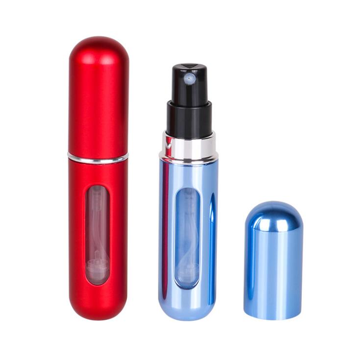 Wholesale 5ML Mini Spray Bottle Aluminum Refillable Empty Perfume Bottle