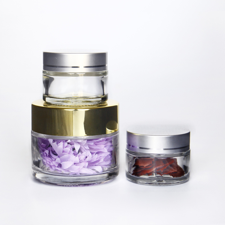 Wholesale 5g 10g 15g 20g 30g 50g 100g Cosmetic Cream Jars Round Skin Care Jars Face Cream Jar Silver with Lid