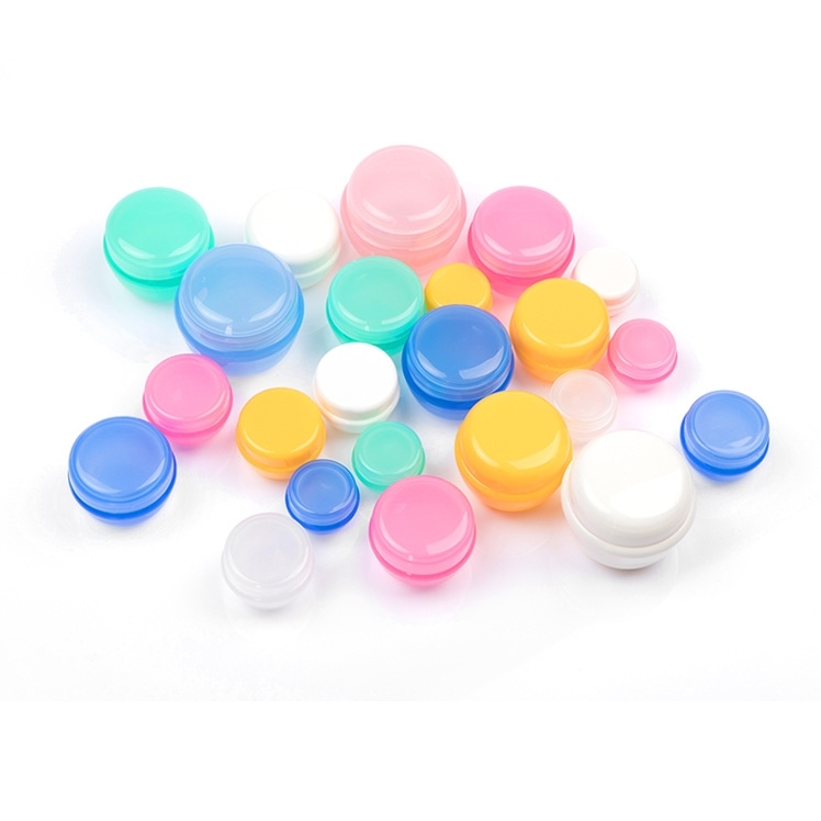 Wholesale 5g 10g 20g 30g 50g packaging jar empty clear plastic skin care body cream cosmetic container