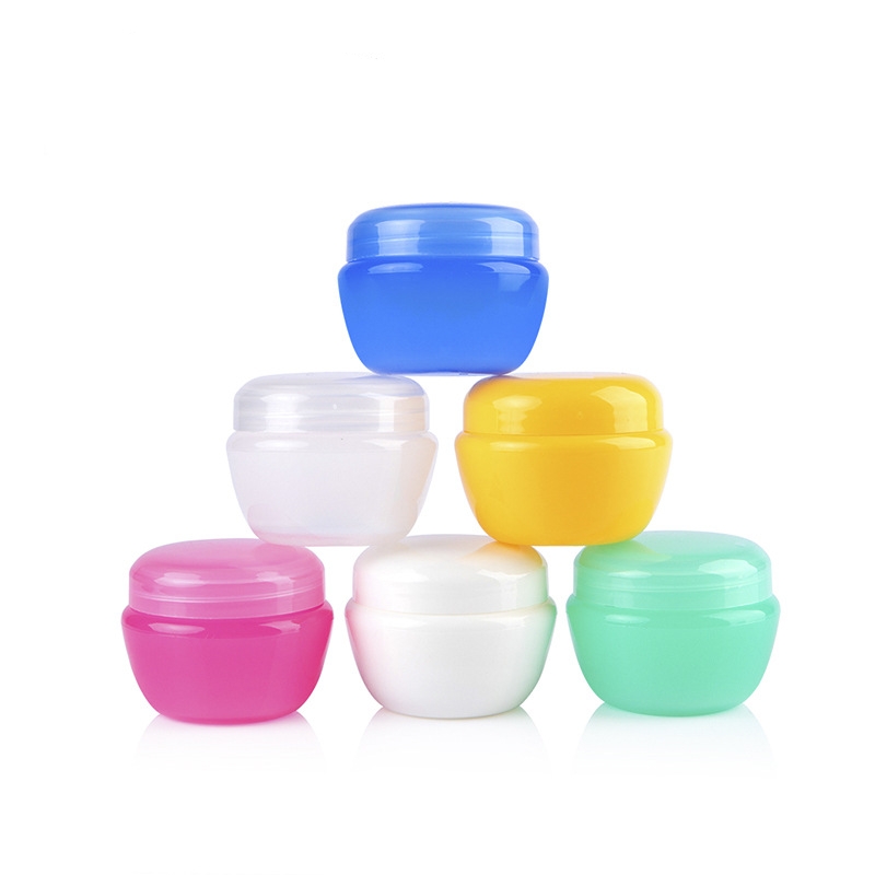 Wholesale 5g 10g 20g 30g 50g packaging jar empty clear plastic skin care body cream cosmetic container
