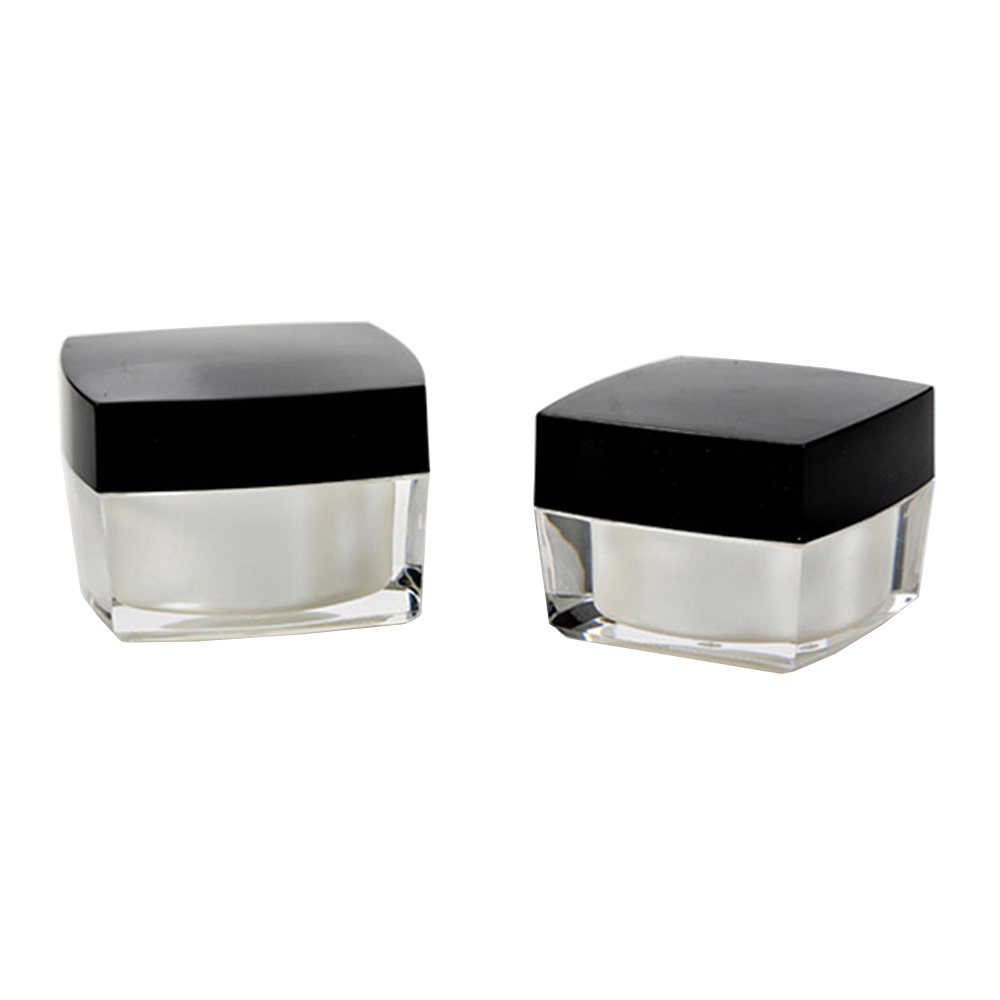 Wholesale 5g 15g 30g 50g 100g Luxury Empty Square Acrylic Cream Jar Container for Skin Care Cream