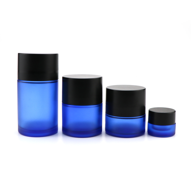 Wholesale 5g 50g 70g 110g child proof hemp glass jar/container with childproof cap
