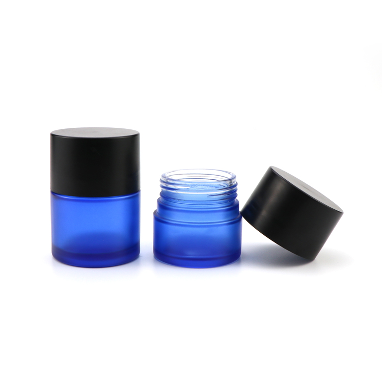 Wholesale 5g 50g 70g 110g child proof hemp glass jar/container with childproof cap