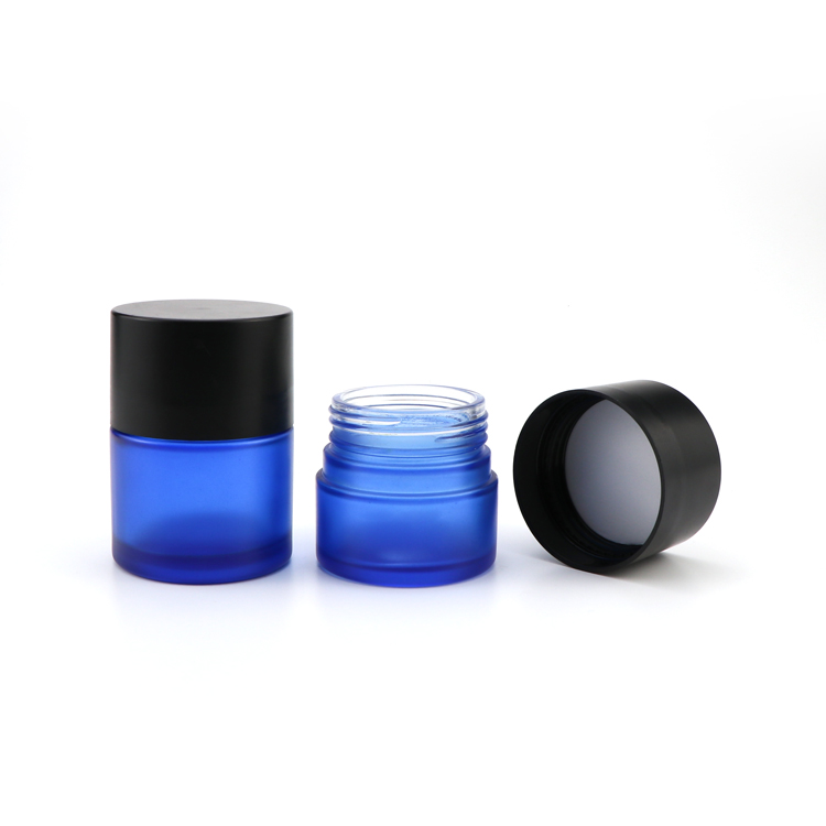 Wholesale 5g 50g 70g 110g child proof hemp glass jar/container with childproof cap