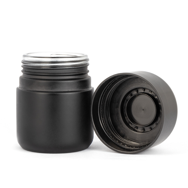Wholesale 5g 50g 70g 110g child proof weed glass jar/container with childproof cap