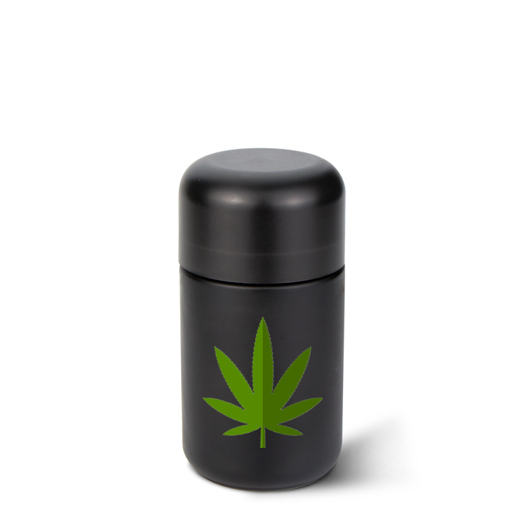 Wholesale 5g 50g 70g 110g child proof weed glass jar/container with childproof cap
