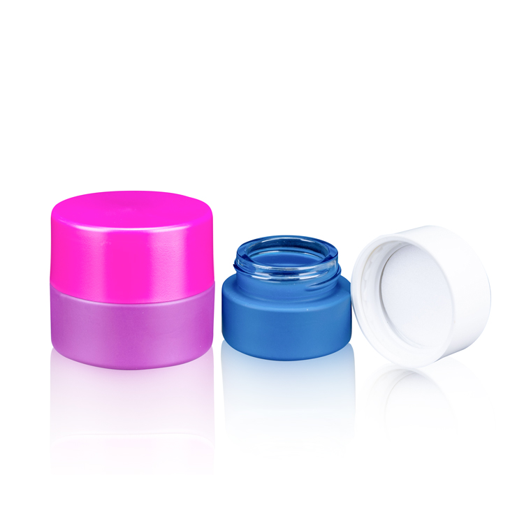 Wholesale 5g 5ml Colorful CBD/Waxes Packaging Empty Child Resistant Glass Jar with Child Proof CRC Cap