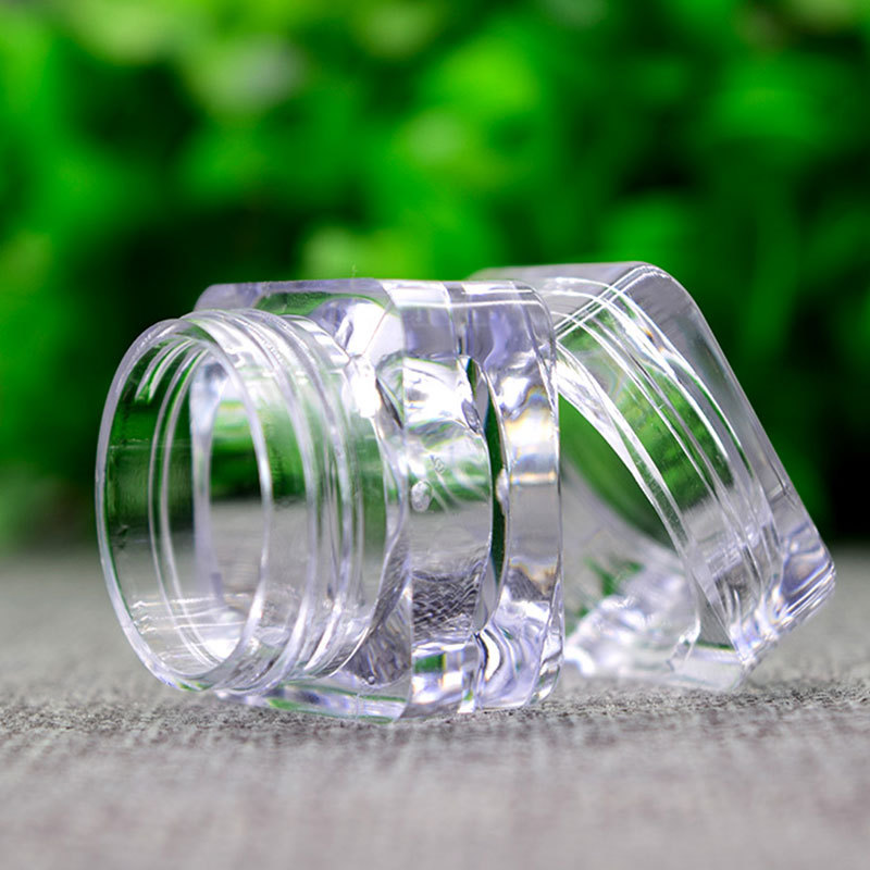 Wholesale 5g Transparent Acrylic Cream Jar Cosmetic Bottle Luxury