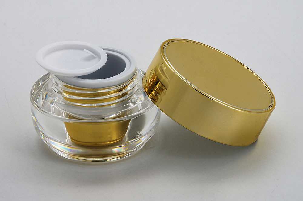 Wholesale 5g10g15g20g Acrylic double wall skin care body cream jar