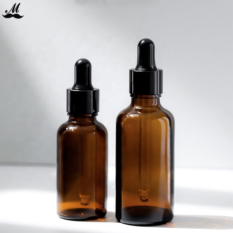 Wholesale 5ml 10ml 15 ml 20ml 30ml 50ml 60ml 100ml 120ml amber glass dropper bottle