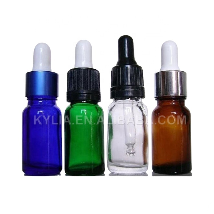 Wholesale 5ml 10ml 15ml 20ml 25ml 30ml 50ml 100ml Brown Essential Oil Empty Amber Glass Dropper Bottle