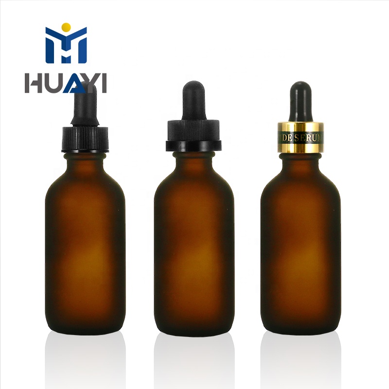 Wholesale 5ml 10ml 15ml 20ml 30ml 50ml 100ml 150ml 200ml empty amber boston dropper glass essential oil spray bottle