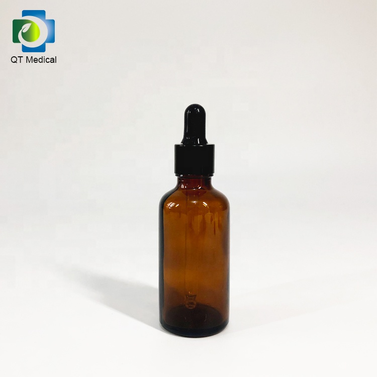 Wholesale 5ml 10ml 15ml 20ml 30ml 50ml 100ml Amber Glass Dropper Bottle For Oil With Liquid Medicine