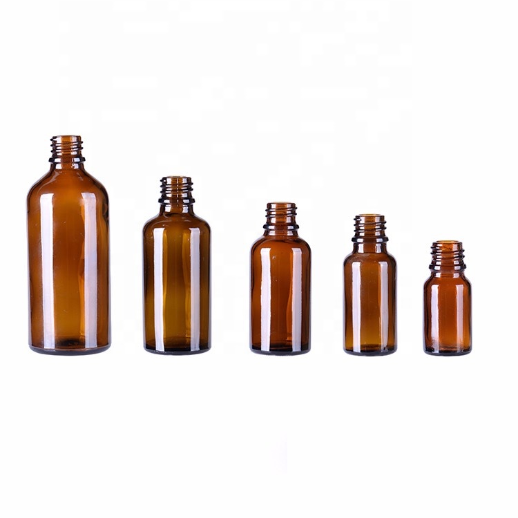 Wholesale 5ml 10ml 15ml 20ml 30ml 50ml 100ml amber glass dropper bottle with pump spray