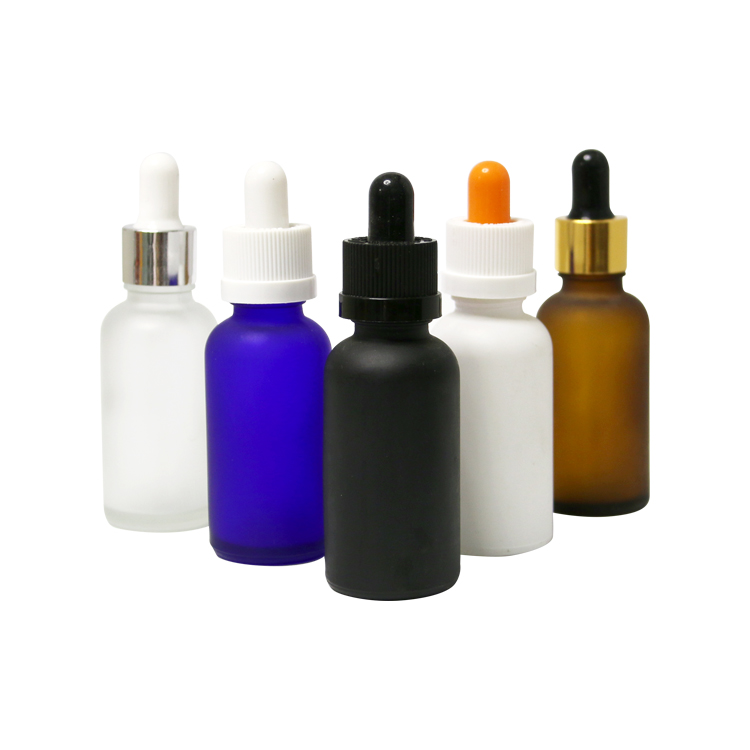 Wholesale 5ml 10ml 15ml 20ml 30ml 50ml 60ml 100ml 120ml frosted glass dropper bottle