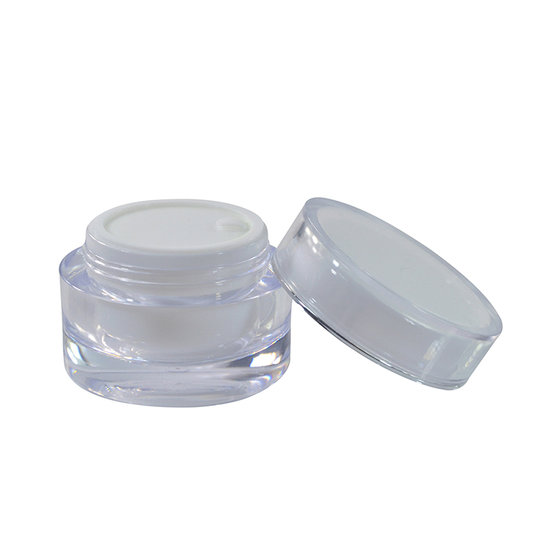 Wholesale 5ml 10ml 15ml 20ml 30ml 50ml round acrylic cream jar for cosmetic packing