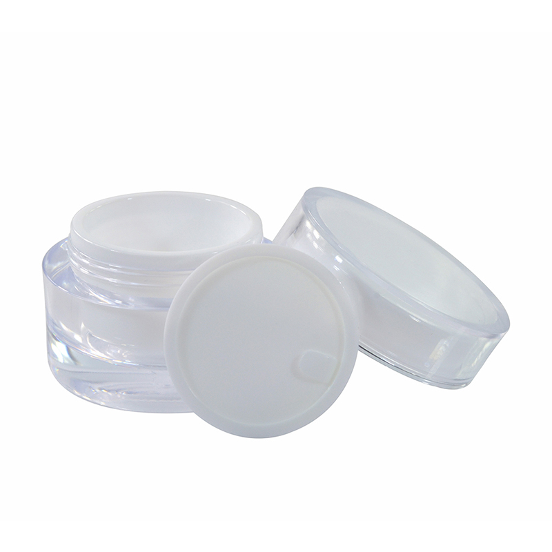 Wholesale 5ml 10ml 15ml 20ml 30ml 50ml round acrylic cream jar for cosmetic packing
