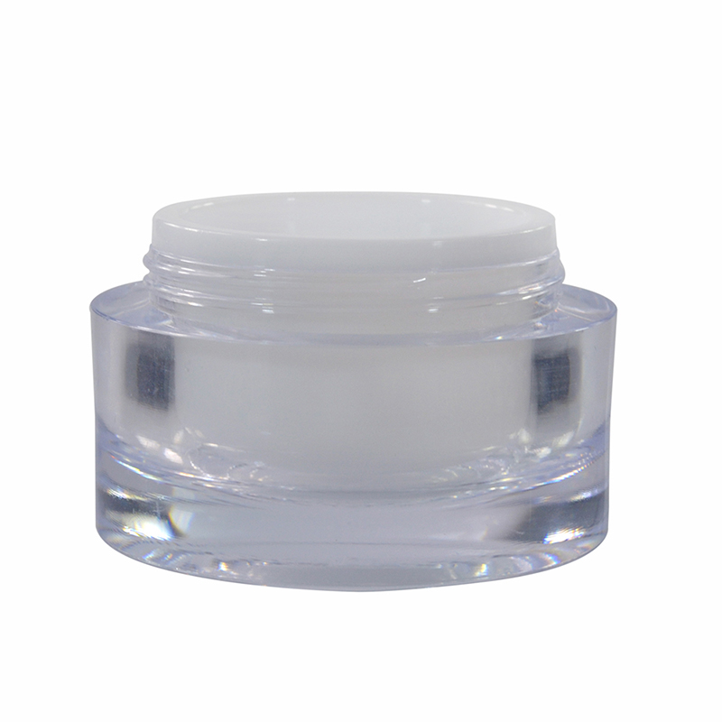 Wholesale 5ml 10ml 15ml 20ml 30ml 50ml round acrylic cream jar for cosmetic packing