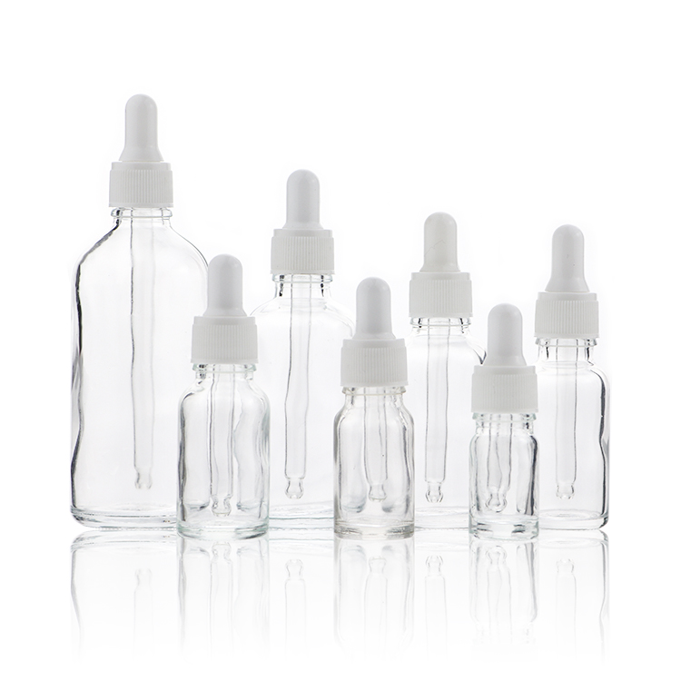 Wholesale 5ml 10ml 15ml 30ml 50ml 100ml Clear Essential Oil Bottle Glass With Dropper