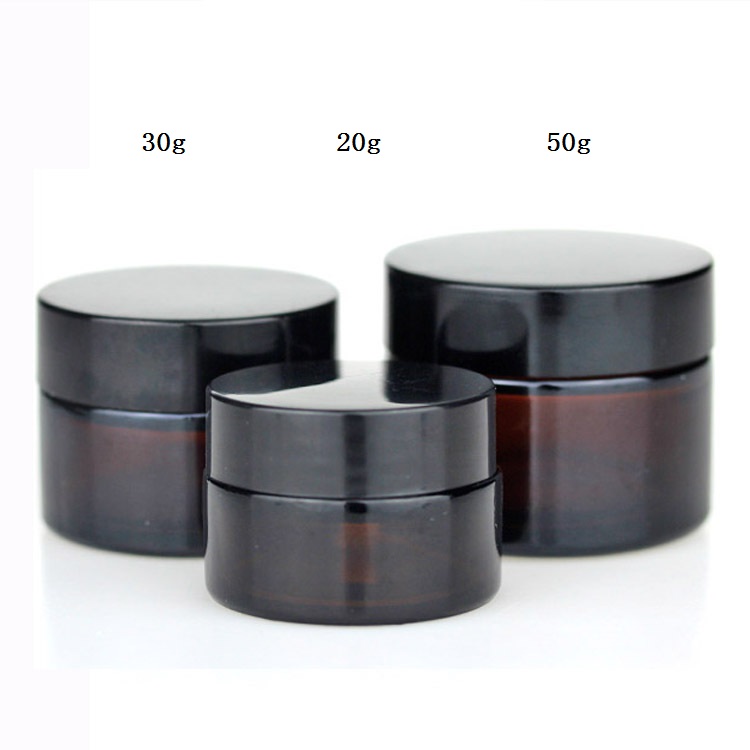 Wholesale 5ml 10ml 15ml 30ml 50ml 100ml cosmetic glass jar 5g 10g 15g 20g 30g 50g 100g glass jar frosted glass cosmetic jars