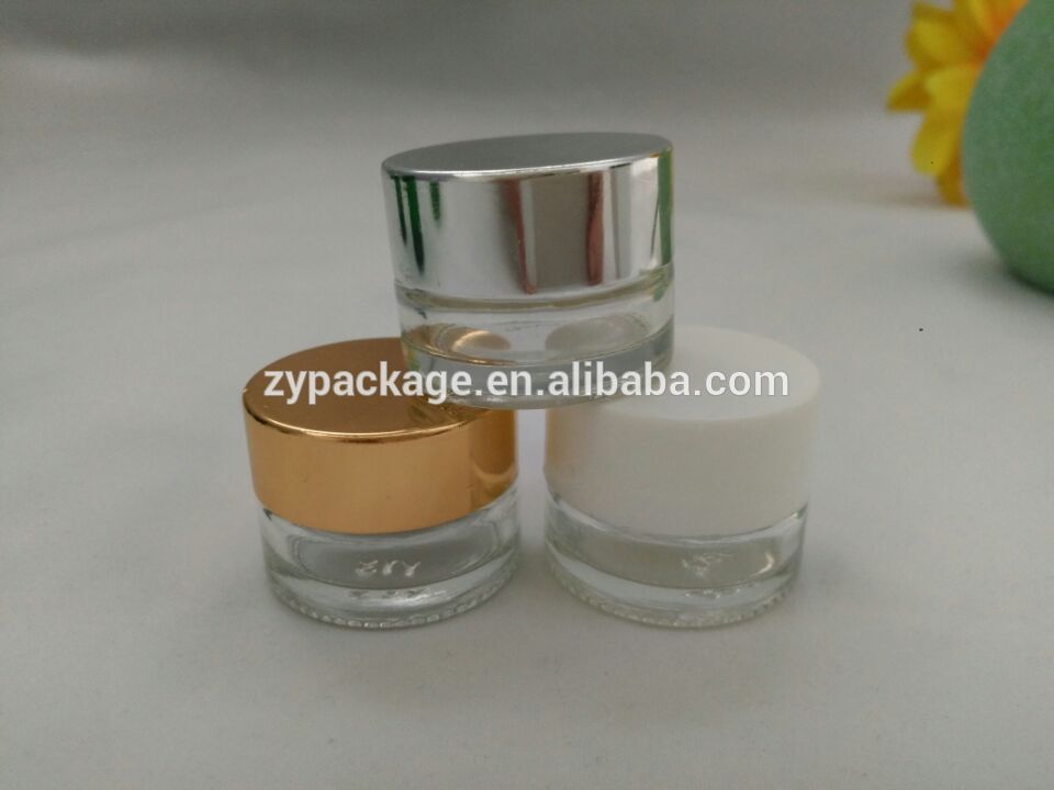 Wholesale 5ml 10ml 15ml 30ml 50ml 100ml cosmetic glass jar 5g 10g 15g 20g 30g 50g 100g glass jar frosted glass cosmetic jars