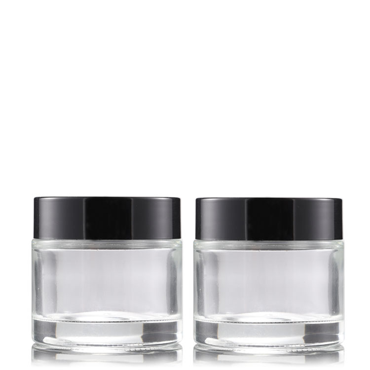 Wholesale 5ml 10ml 15ml 30ml 50ml 100ml small cosmetic cream frosted glass jars