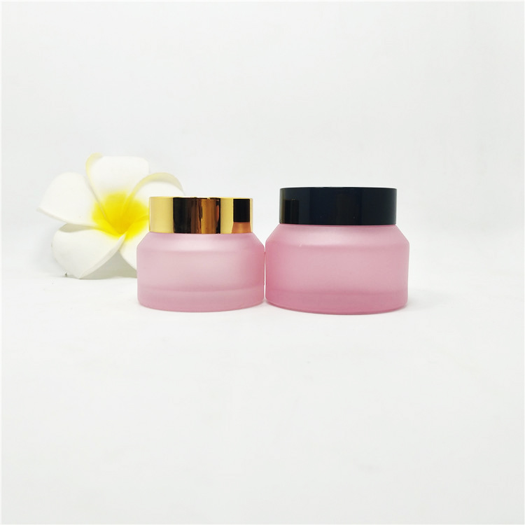 Wholesale 5ml 10ml 15ml 30ml 50ml 100ml small cosmetic frosted glass jar