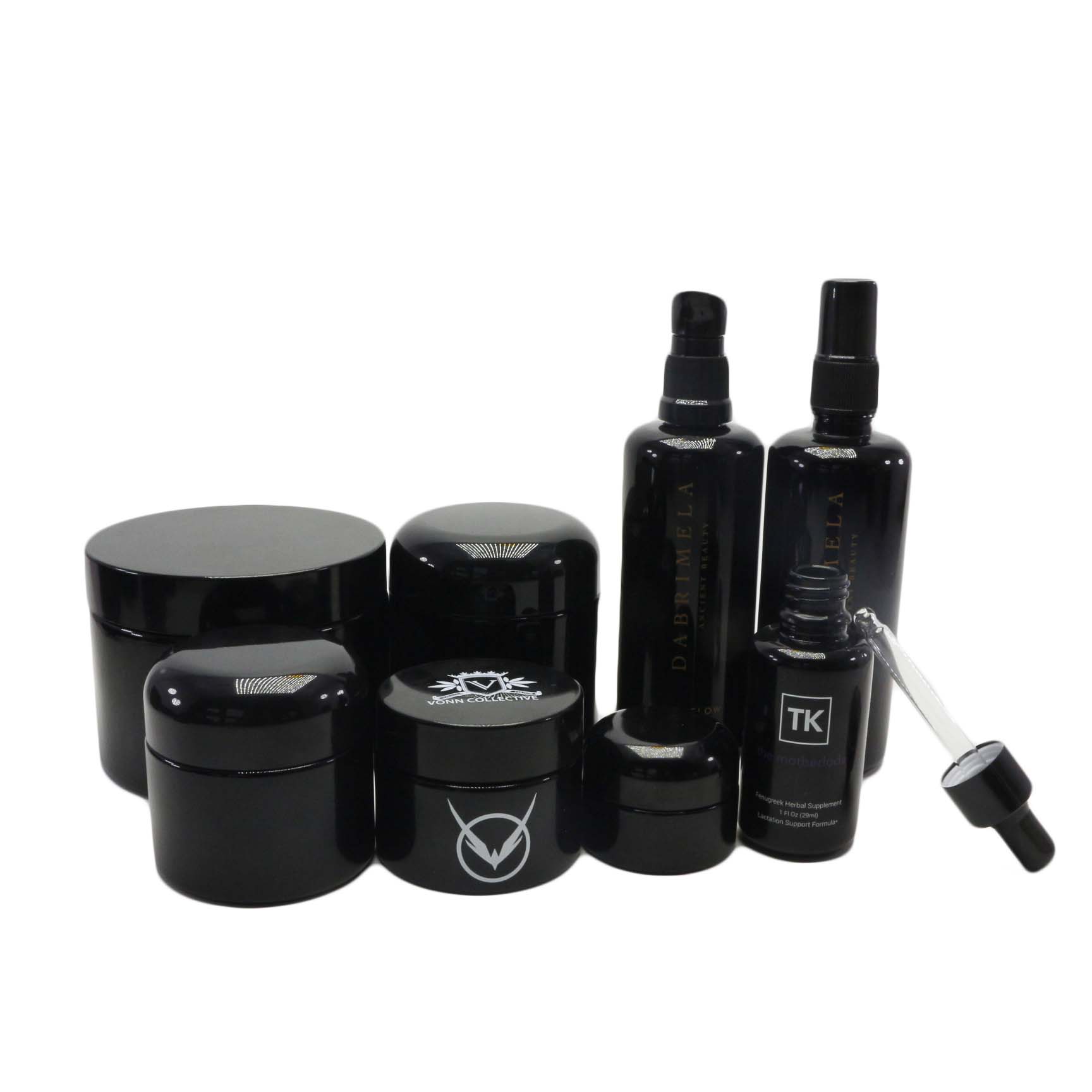 Wholesale 5ml 10ml 15ml 30ml 50ml 60ml 100ml 120ml 180ml 200ml uv dark violet glass cosmetic oil bottles VJ-CC01