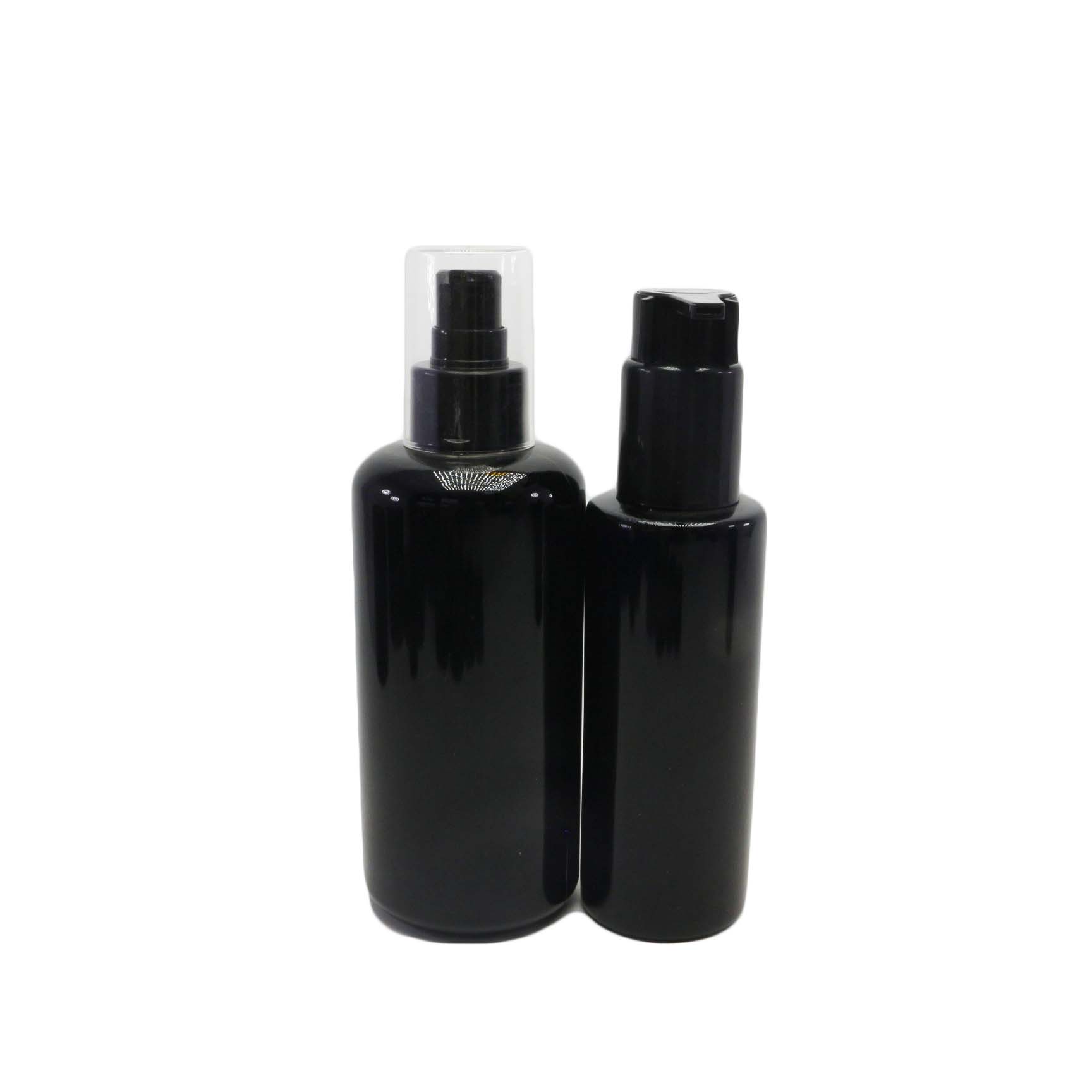 Wholesale 5ml 10ml 15ml 30ml 50ml 60ml 100ml 120ml 180ml 200ml uv dark violet glass cosmetic oil bottles VJ-CC01