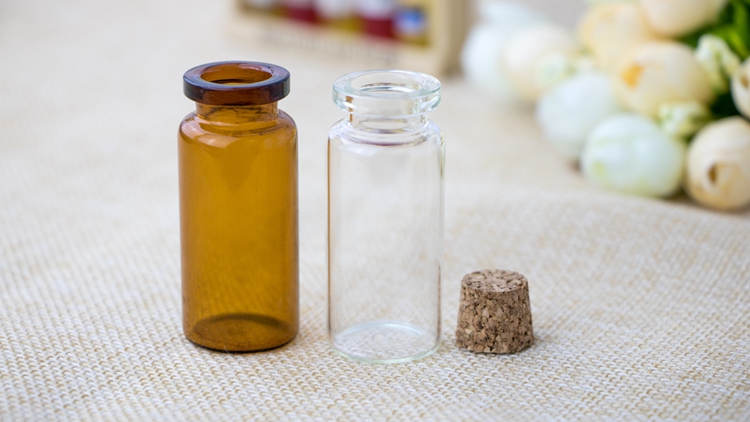 Wholesale 5ml 10ml 15ml glass wishing bottles message bottles with cork stoppers