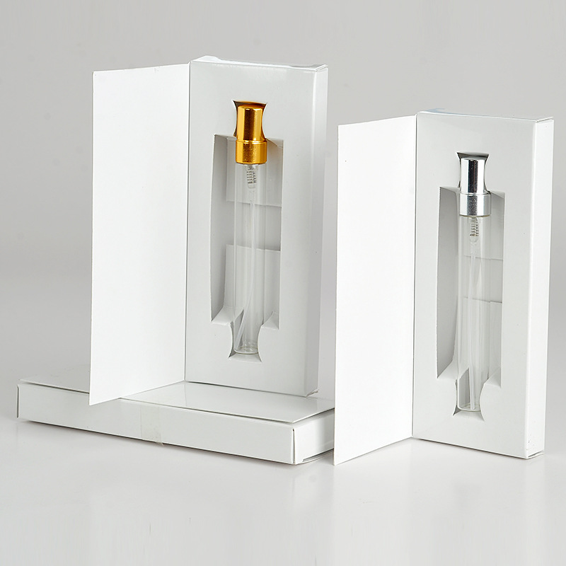 Wholesale 5ml 10ml Portable Refill Perfume Spray Glass Bottle With Paper Box Package